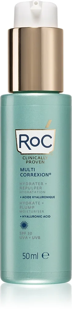 RoC Multi Correxion Hydrate & Plump Intensiv fugtende creme med opstrammende effekt SPF 30 50 ml