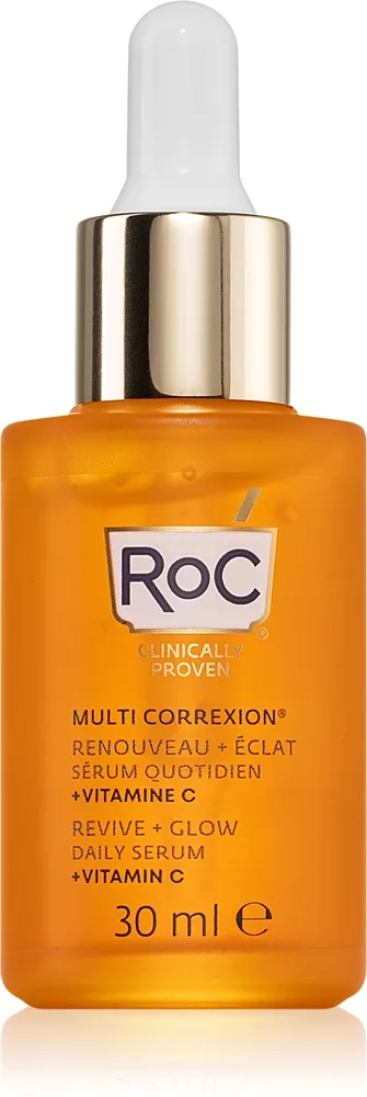 RoC Multi Correxion Revive + Glow Lysnende C-vitaminserum til ansigt og hals 30 ml
