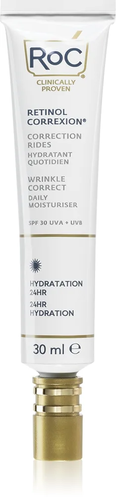 RoC Retinol Correxion Wrinkle Correct Daily Moisturiser Fuktgivande dagkräm mot åldrande  SPF 30 30 ml