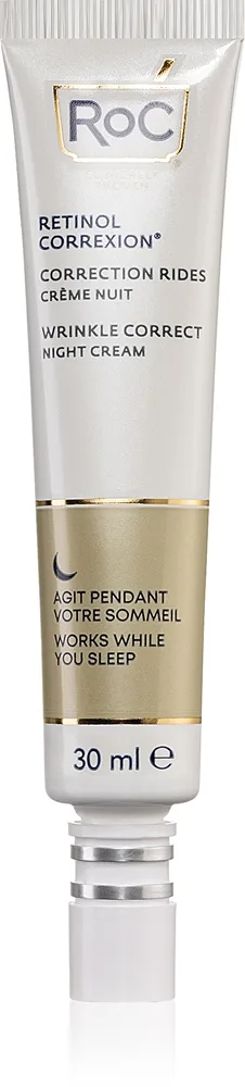 RoC Retinol Correxion Wrinkle Correct kosteuttava ja ryppyjä ehkäisevä yövoide 30 ml
