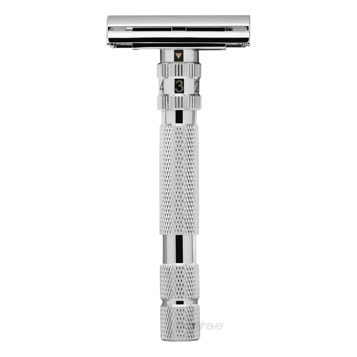 Rockwell Razors T2 Justerbar DE-Skraber, White Chrome