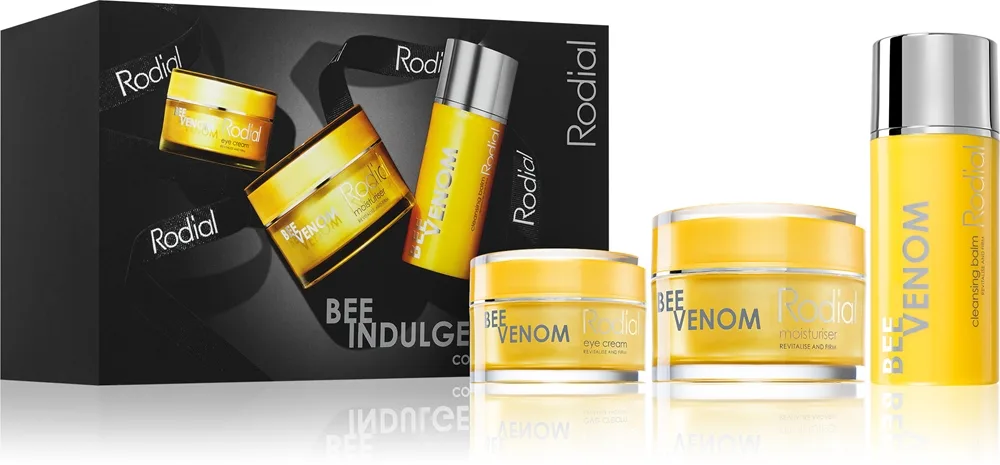Rodial Bee Indulgence Edit 2023 lahjasetti sisältää mehiläismyrkkyä