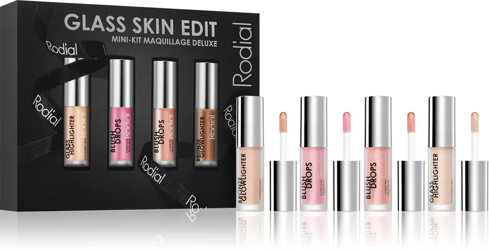 Rodial Glass Skin Edit lahjasetti huuliin ja poskiin