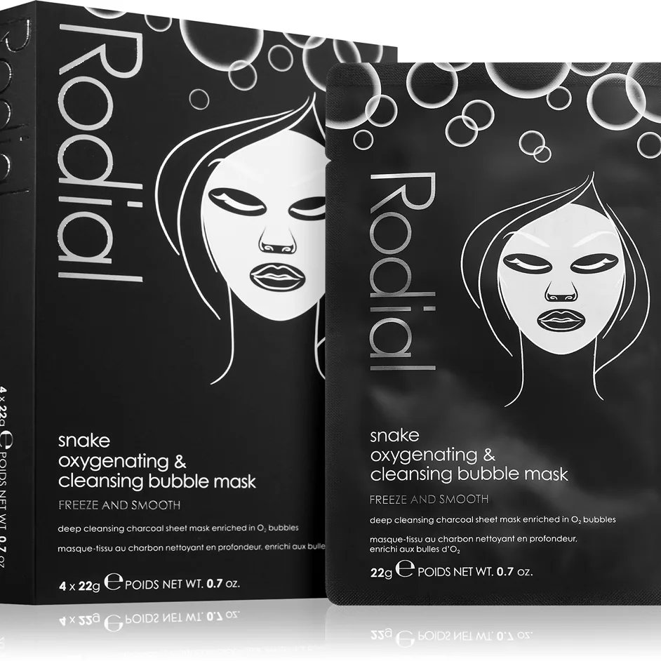 Rodial Rodial Snake Oxygenating & Cleansing Bubble Sheet Masks X4 - Nude - 4 pack
