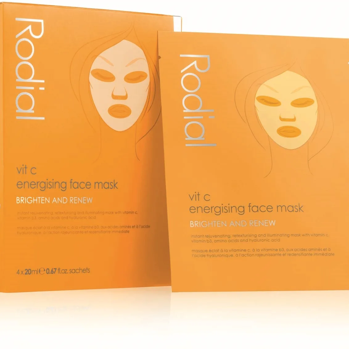 Rodial Vit C Cellulose Sheet Mask 4pcs