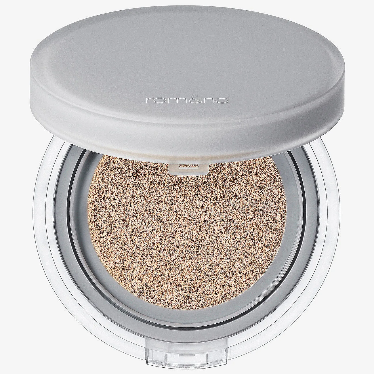 rom&nd Nu Zero Cushion Lätt skyddande foundation-kudde med uppljusande effekt Skugga 04 Beige 23 15 g