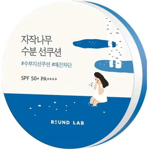 Round Lab Birch Juice Moisturizing Sun Cushion Spf 50+ Pa++++ - Nude - 15 G