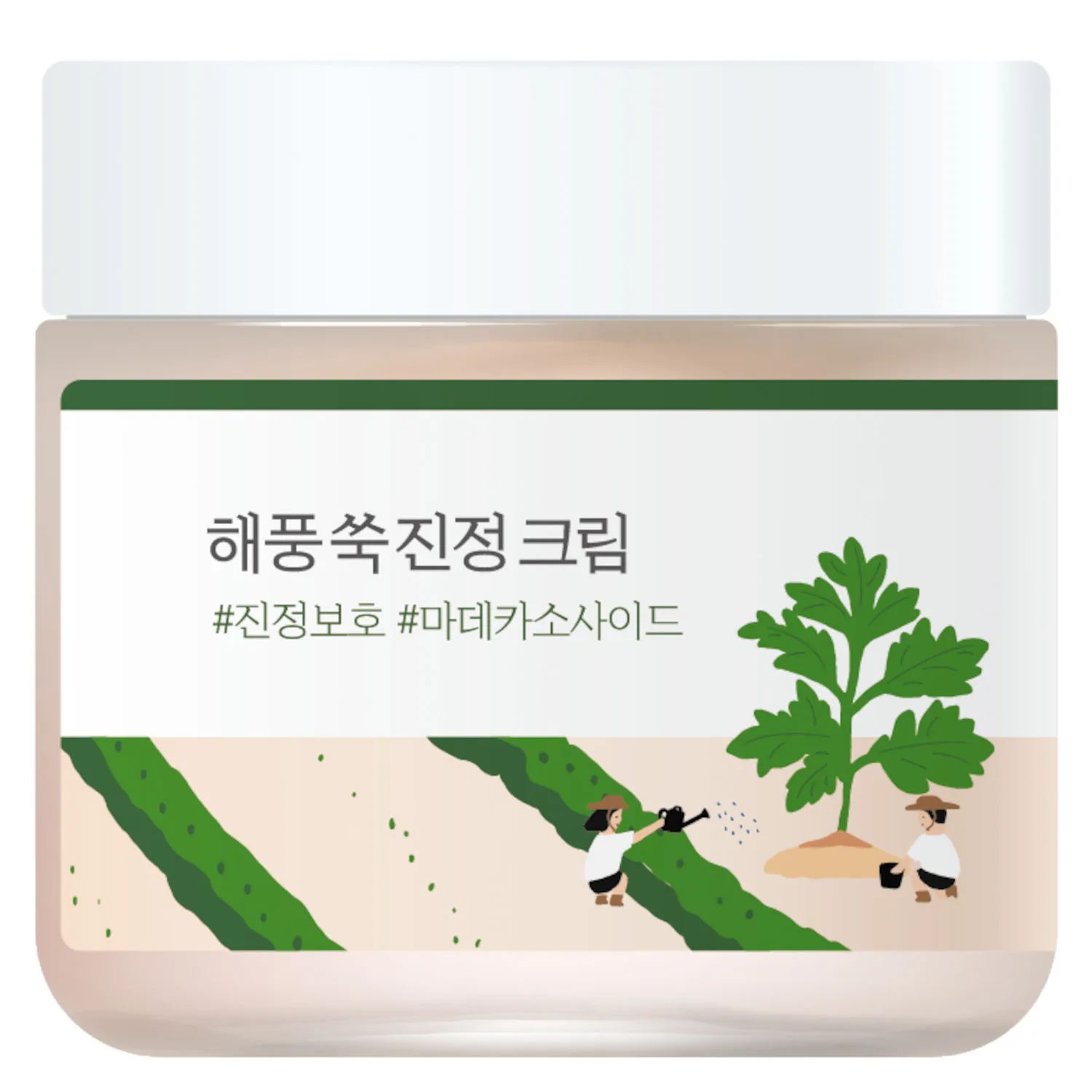 ROUND LAB Mugwort Calming Cream intensivt hydratiserande emulsion med lindrande effekt 80 ml