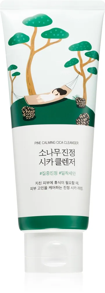 ROUND LAB Pine Calming Cica Cleanser hellävarainen puhdistusgeeli rauhoittava vaikutus 150 ml