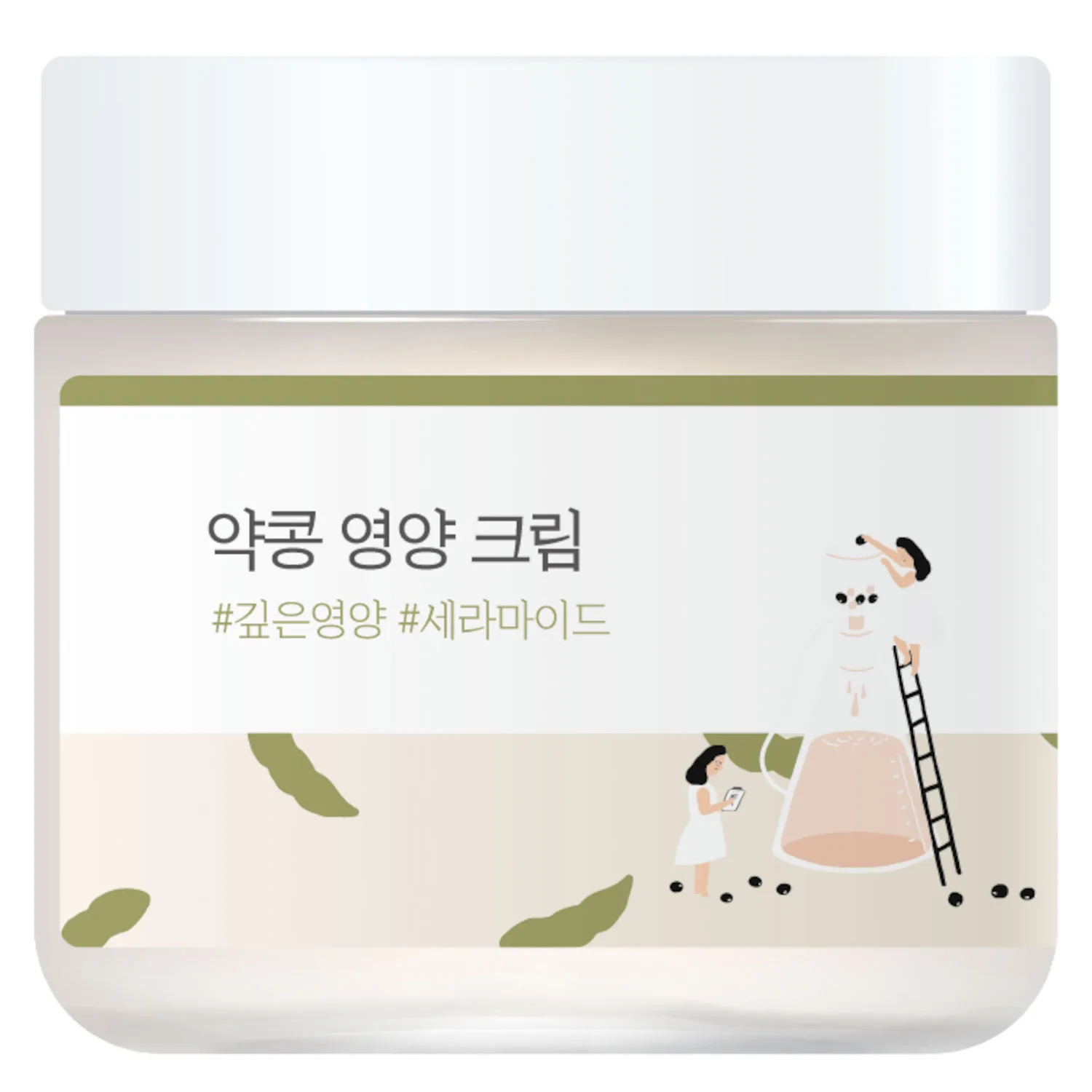 ROUND LAB Soybean Nourishing Cream Djupt fuktgivande kräm med effekt mot åldrande 80 ml