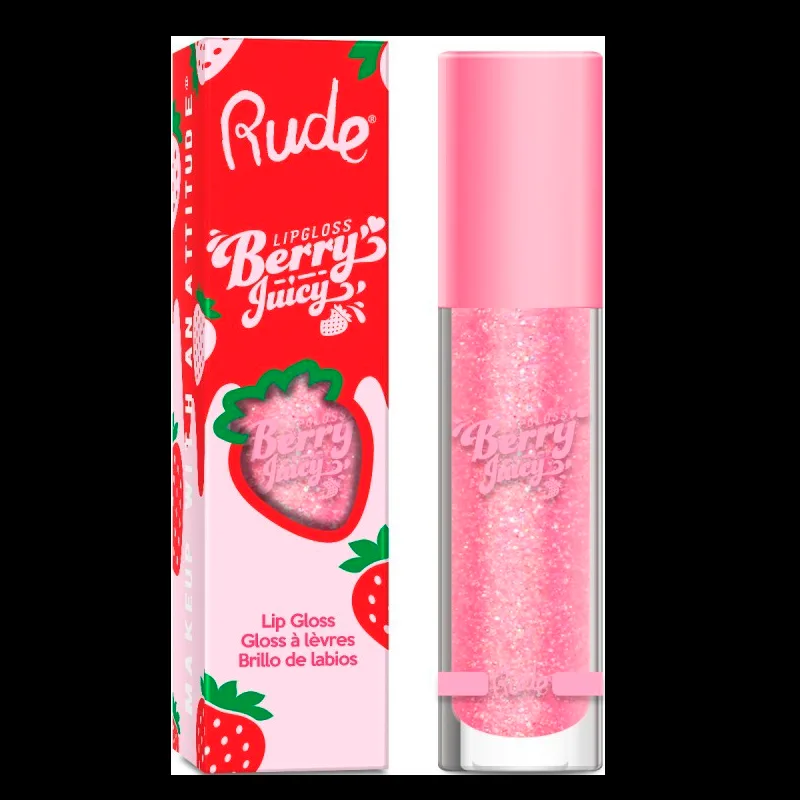 RUDE Cosmetics Berry Juicy Lip Gloss Flirty (1 stk)