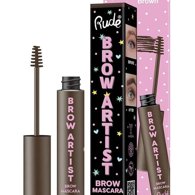 Rude Cosmetics Brow Artist Brow Mascara Black Brown 3 ml