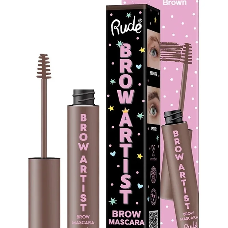 Rude Cosmetics Brow Artist Brow Mascara Natural Brown 3 ml