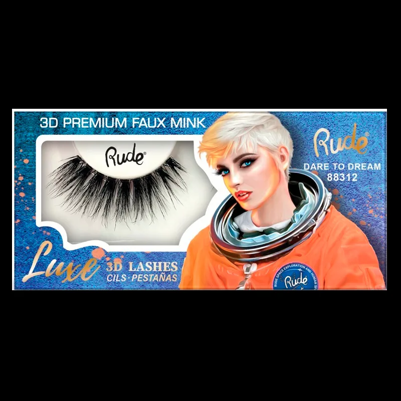 RUDE Cosmetics Luxe 3D Lashes Premium Faux Mink Dare to Dream (1 stk)