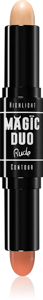 Rude Cosmetics Magic Duo kaksipäinen varjostuskynä sävy Medium 4.5 g
