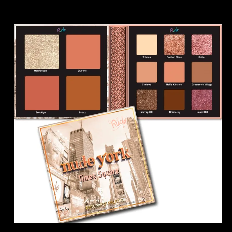 RUDE Cosmetics Nude York Face & Eye Palette (1 stk)