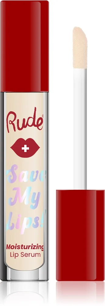 Rude Cosmetics Save My Lips Fugtende serum til læber Skygge Peach 3.4 ml