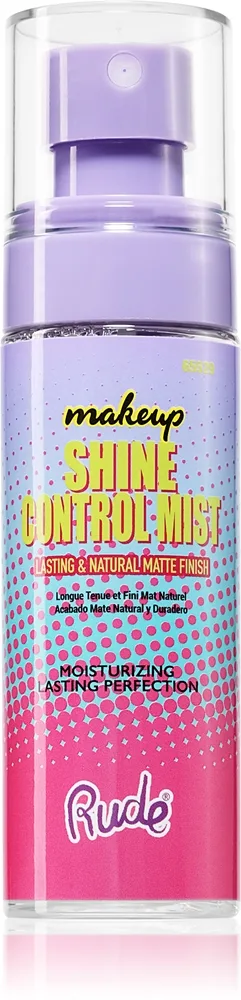Rude Cosmetics Shine Control Mist ihon kiiltoa vähentävä kiinnityssuihke 60 ml
