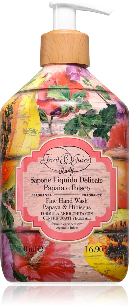 Rudy - Le Maioliche Papaya & Ibisco Fine Flytande tvål 500 ml