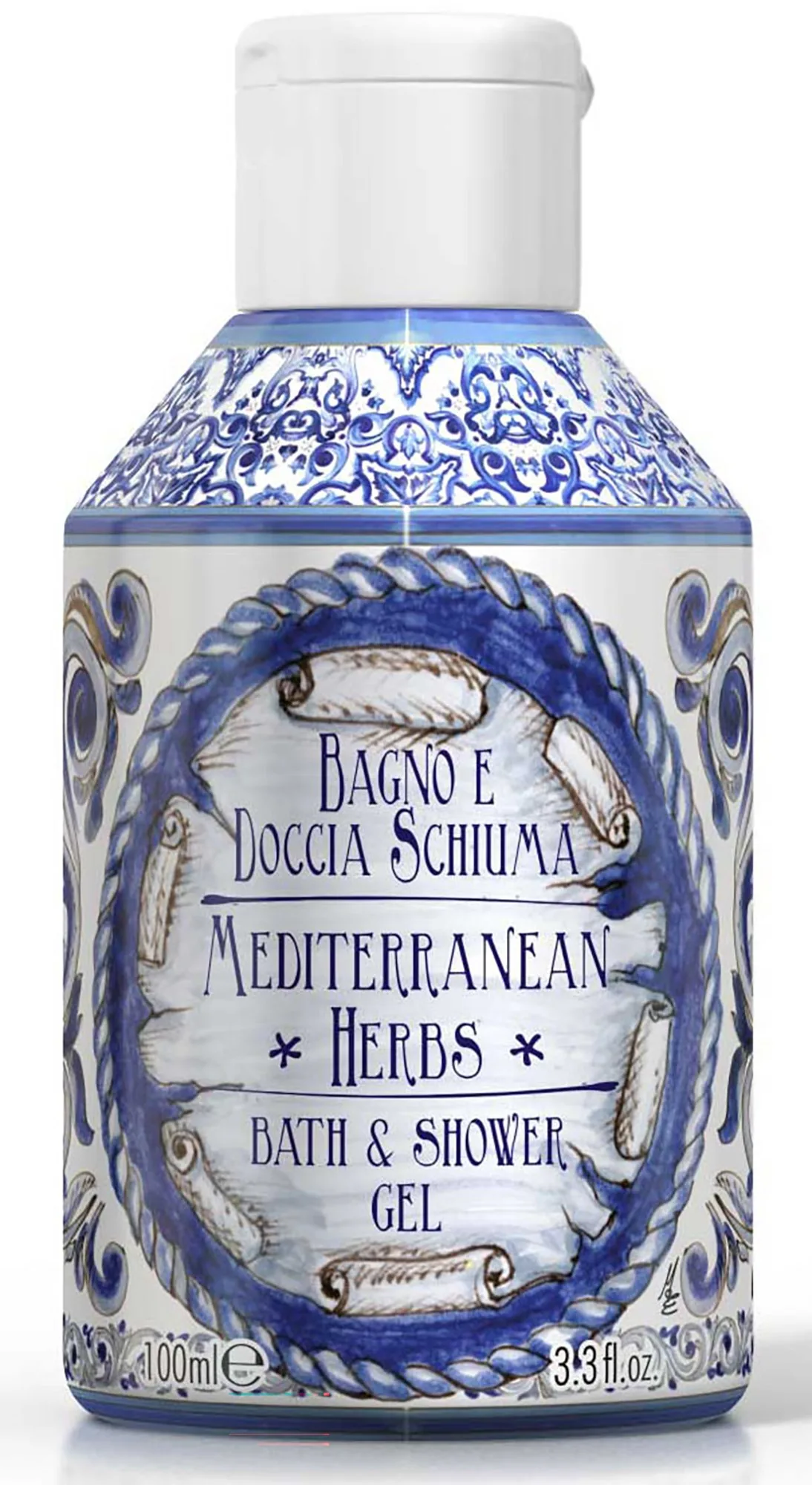 Rudy Mediterranean Herbs Le Maioliche Bath & Shower Gel 100 ml