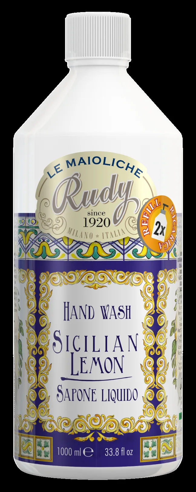 Rudy Sicilian Lemon Le Maioliche Hand Wash Refill 1000 ml