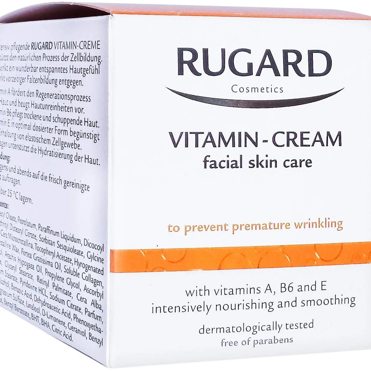 Rugard Vitamin Creme Gesichtspflege 100 ml - Zur Hautpflege