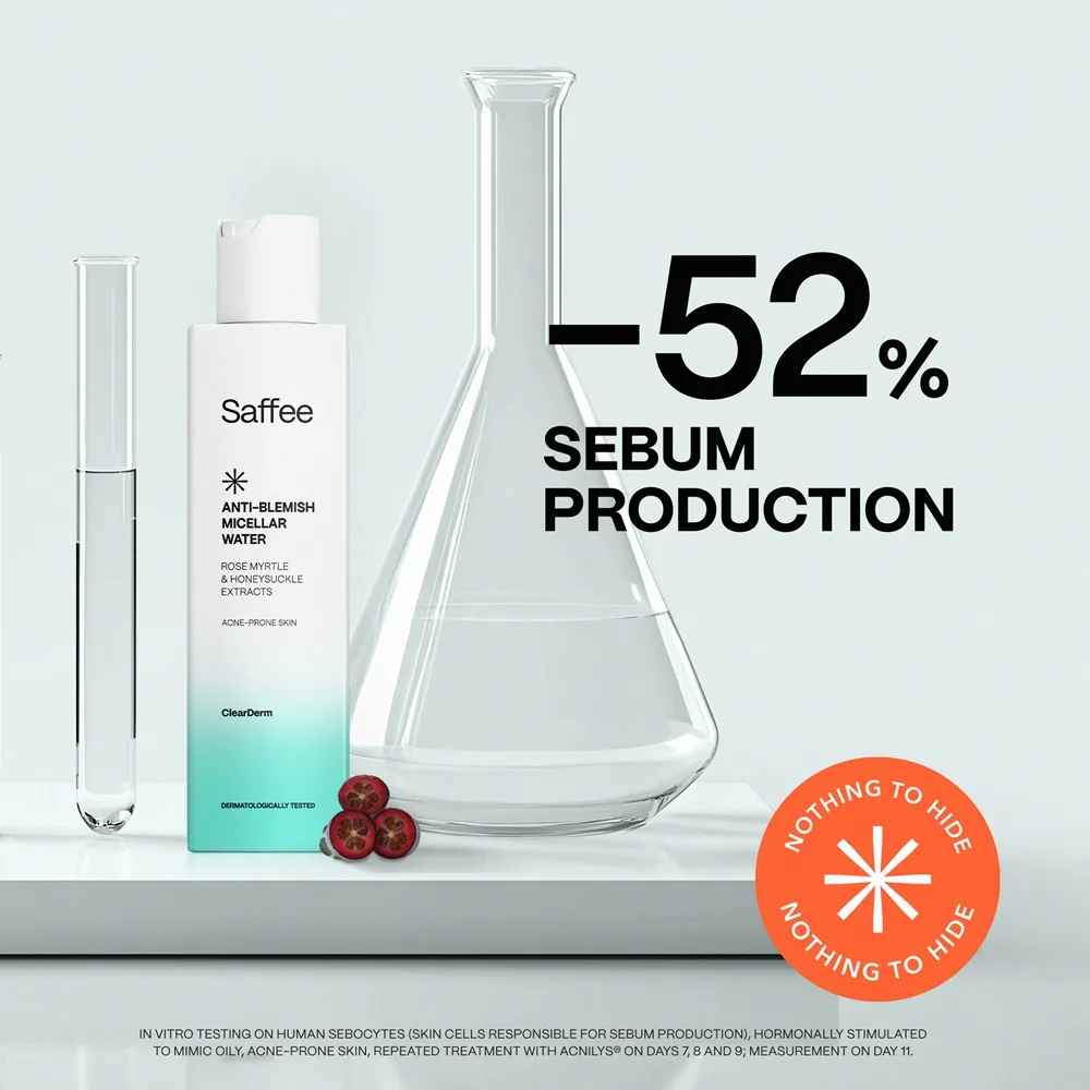 Saffee ClearDerm Anti-blemish Micellar Water Micellärt vatten för problematisk hud 200 ml