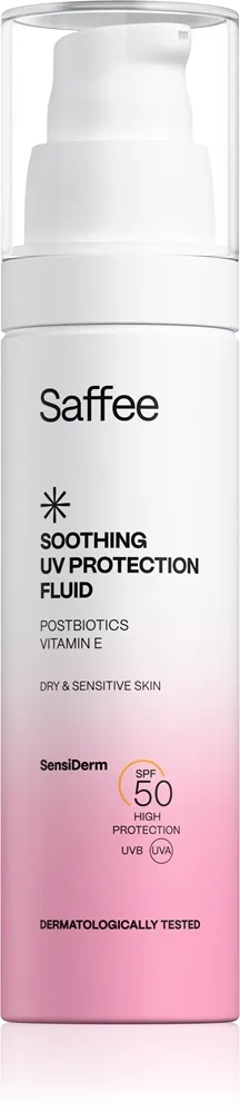 Saffee SensiDerm Soothing UV Protection Fluid Beskyttende væske Til tør og sensitiv hud SPF 50 50 ml