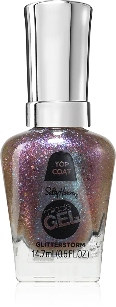 Sally Hansen Miracle Gel™ geelikynsilakka – UV/LED-lamppua ei tarvita sävy Glitterstorm 14.7 ml
