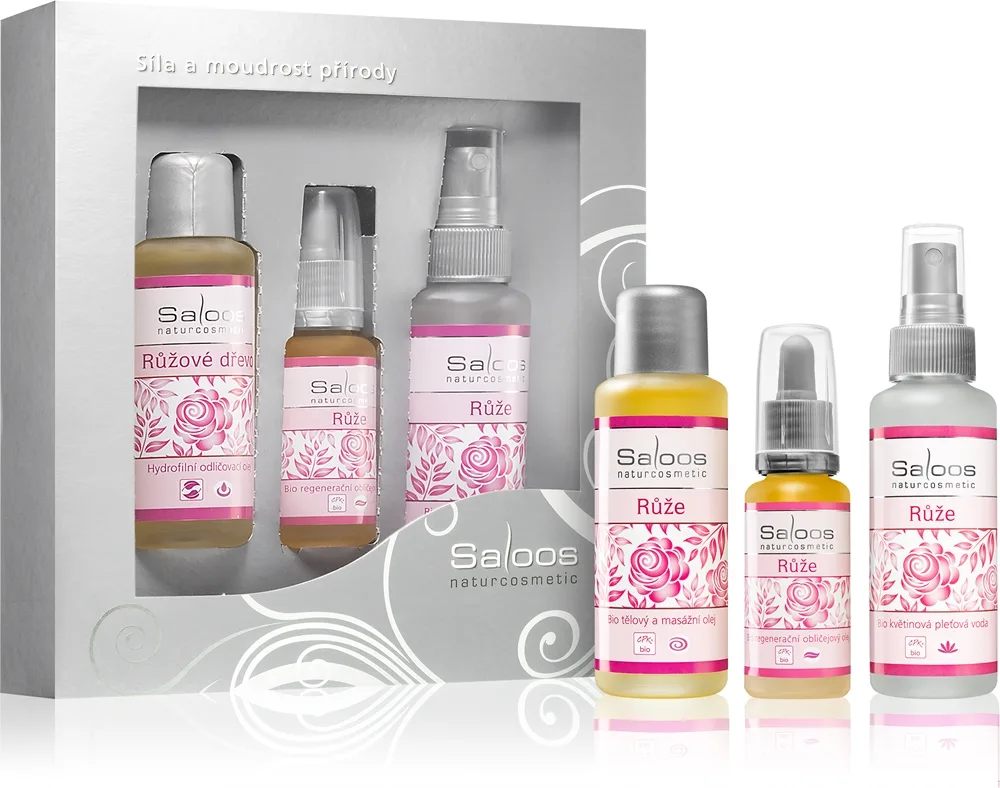 Saloos 3 Steps To Beauty Rose Presentförpackning För hudförnyelse