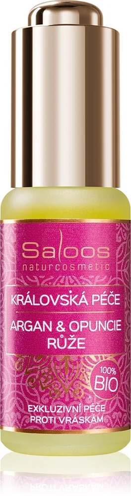 Saloos Bio King's Care Argan & Opuntia & Rose Økologisk arganolie med anti-aldringseffekt 20 ml
