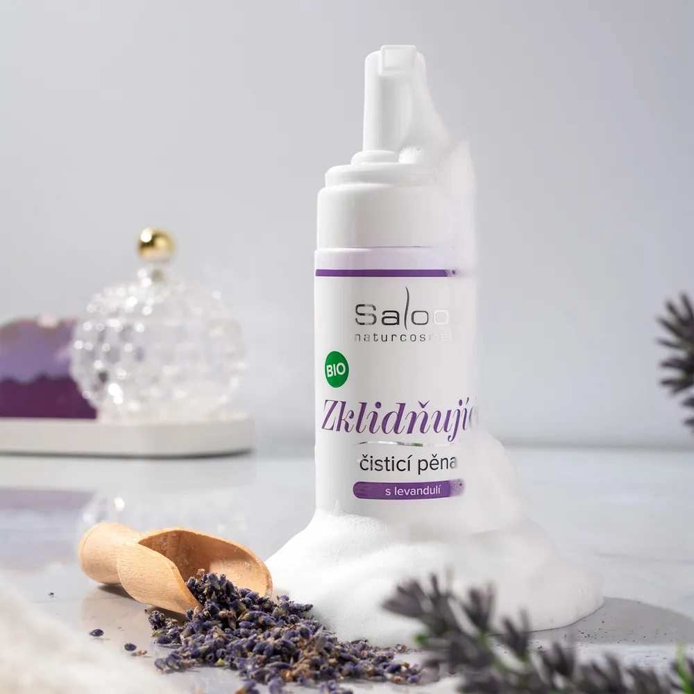Saloos Calm Dermo lindrande djupt rengörande skum med lavendel 150 ml