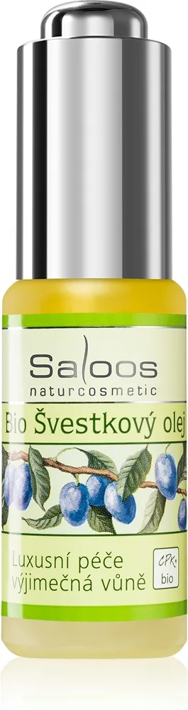 Saloos Cold Pressed Oils Bio Plum Olie - fylde 20 ml