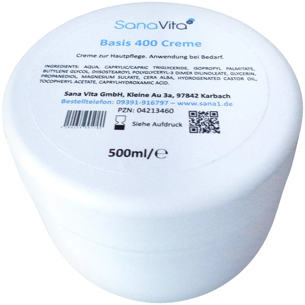 Sana Vita Basis 400 Creme 500 G - Für trockene Haut