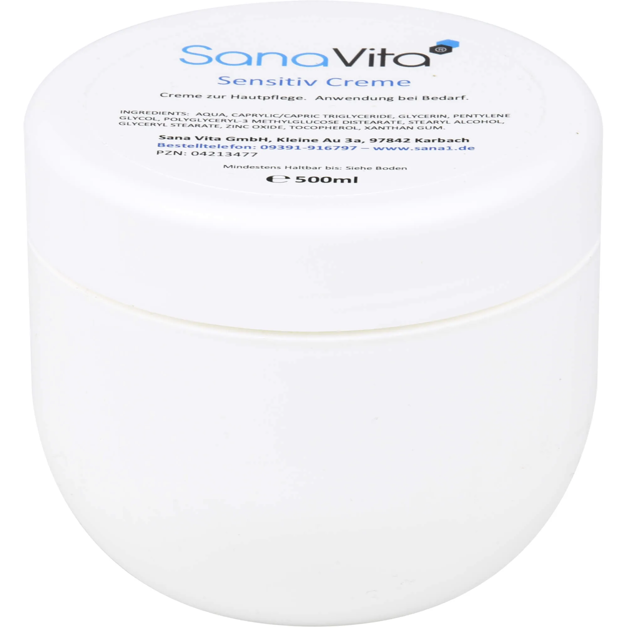 Sana Vita Sensitiv Creme 500 ml Creme - Für empfindliche Haut
