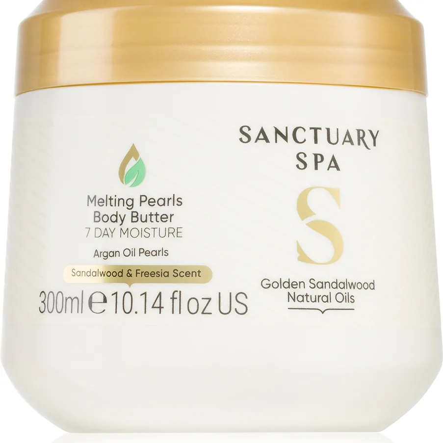 Sanctuary Spa Golden Sandalwood Intensivt fuktgivande kroppssmör 300 ml