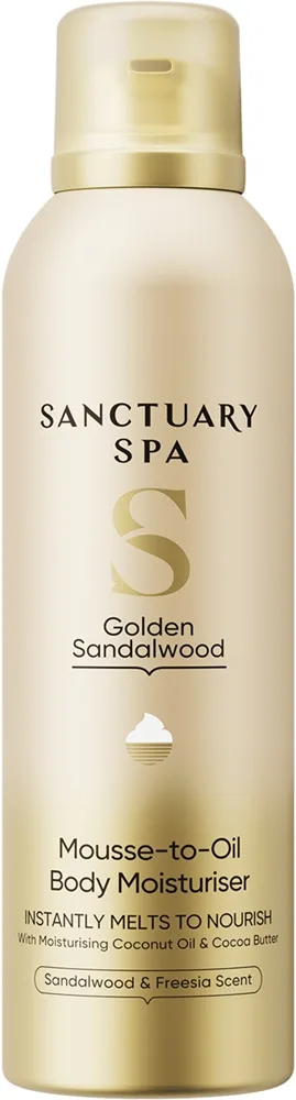 Sanctuary Spa Golden Sandalwood öljyvoide ravitsemaan ja kosteuttamaan 200 ml
