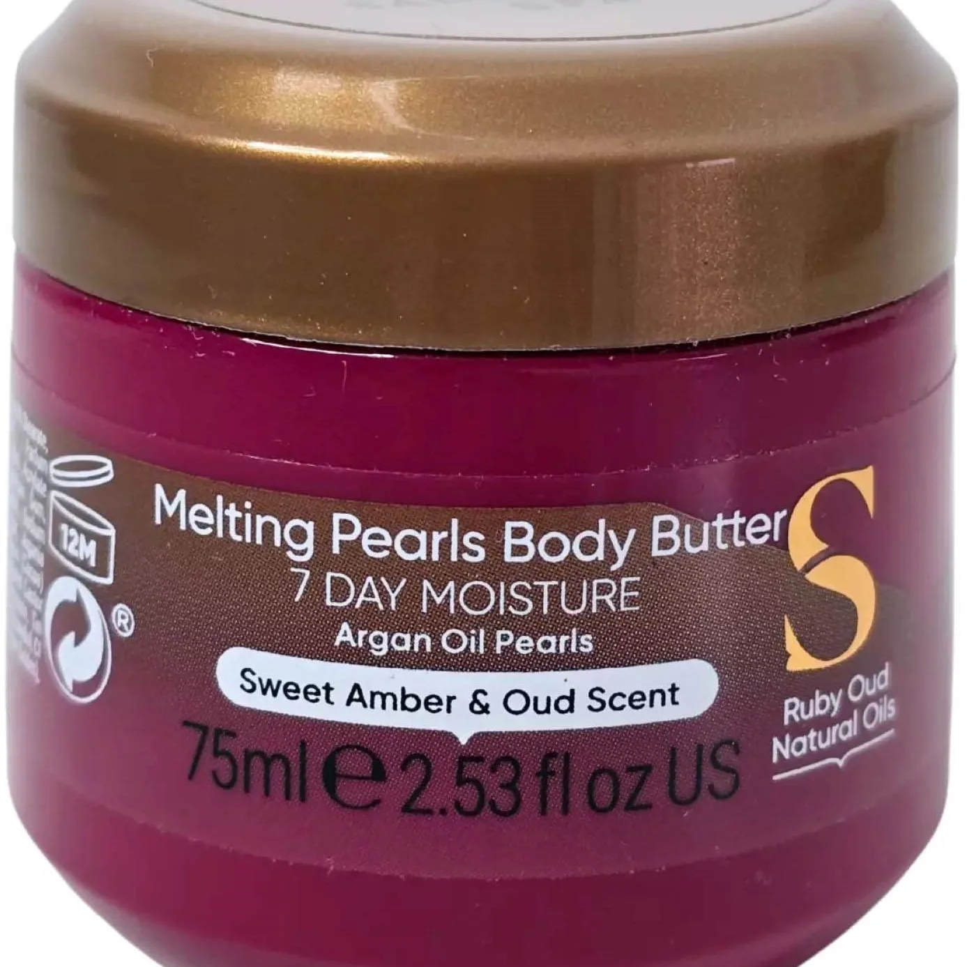 Sanctuary Spa Ruby Oud Natural Oils Melting Pearl Body Butter 75 ml