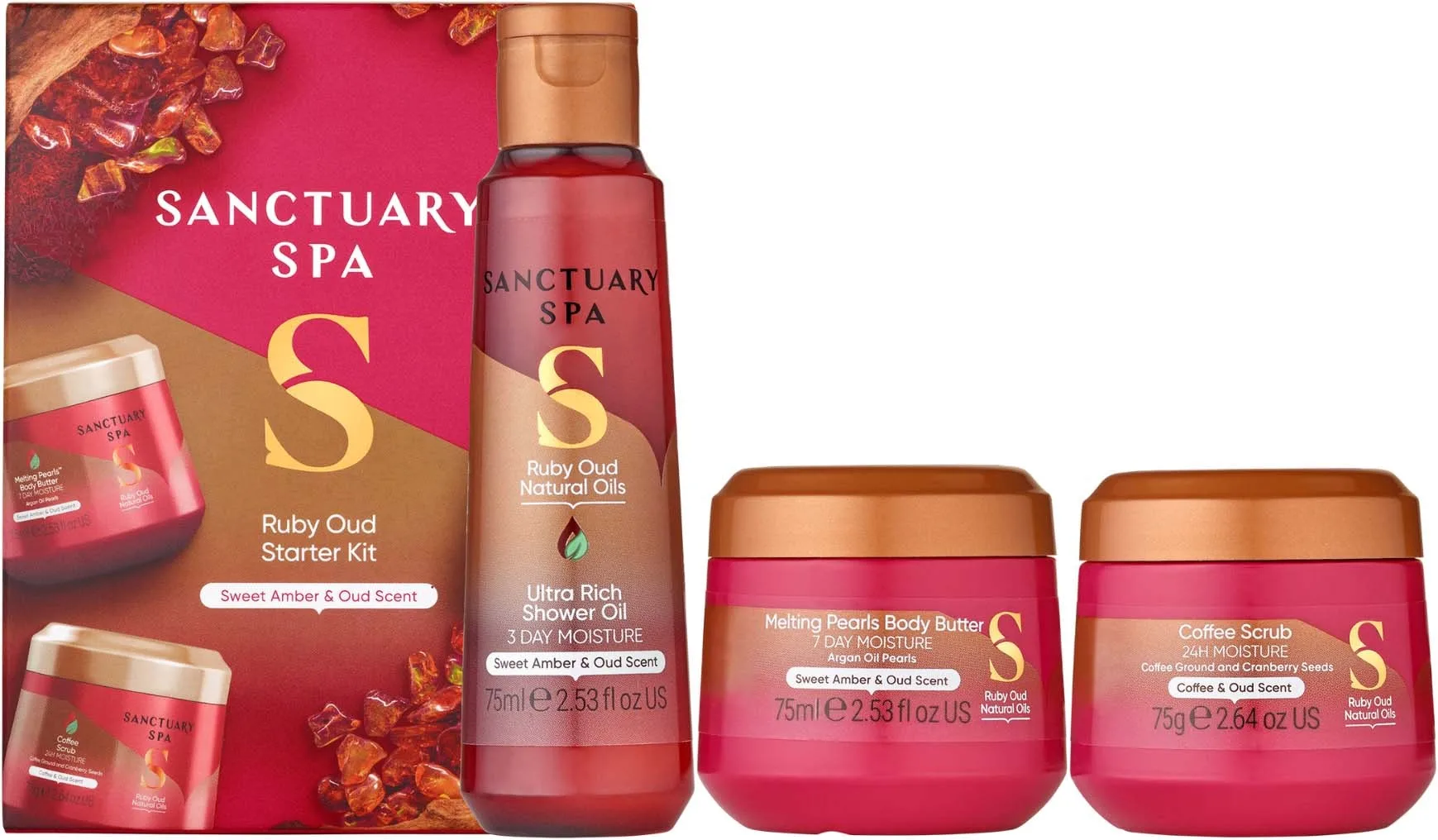 Sanctuary Spa Ruby Oud Starter Kit