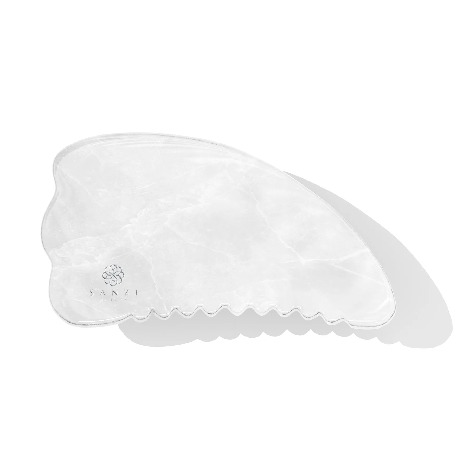 Sculpt Gua Sha White Jade