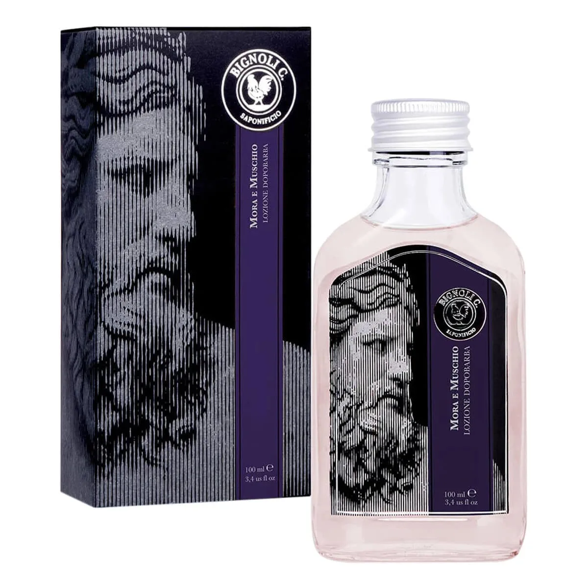 Saponificio Bignoli C. Aftershave, Mora e Muschio, 100 ml.