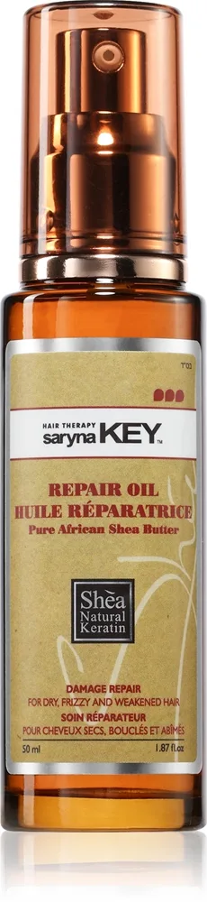 Saryna Key Pure African Shea Butter Damage Repair Nærende hårolie 50 ml