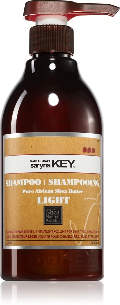 Saryna Key Pure African Shea Butter Light shampoo sisältää sheavoita 500 ml