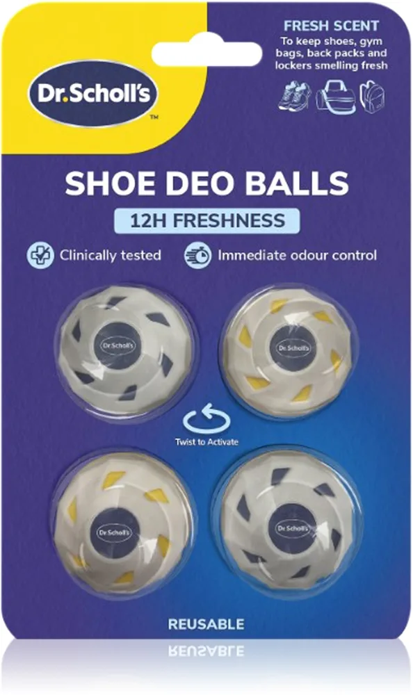 Scholl Dr. Scholl's 12 Hour Freshness Erfrischende Schuhkugeln 4 St.