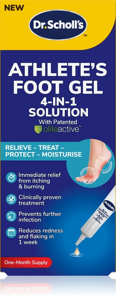 Scholl Dr. Scholl's Athlete's Foot Gel beruhigendes Gel für Füße 1 St.
