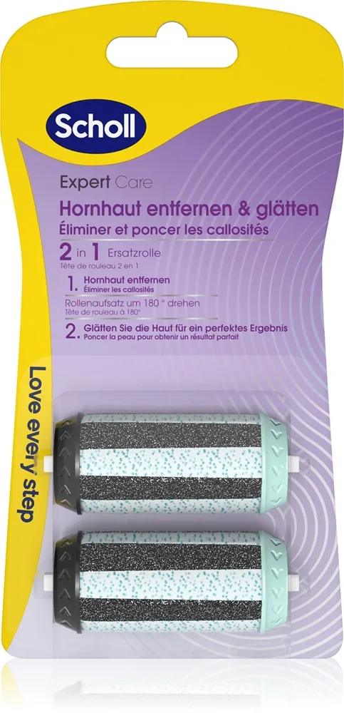 Scholl Expert Care File & Smooth Ersatzkopf für den el. Hornhautentferner 2 in 1 2 St.