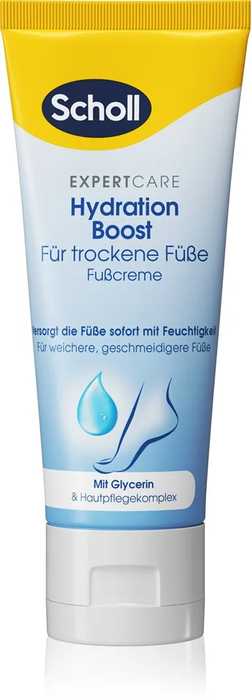 Scholl Foot Cream Hydration Boost tiefenwirksame Feuchtigkeitscreme für die Füße 75 ml