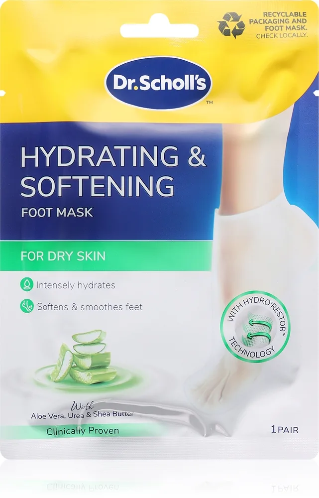 Scholl Pedimask™ Aloe Vera tiefenwirksame nährende Maske für Füssen 1 Paar