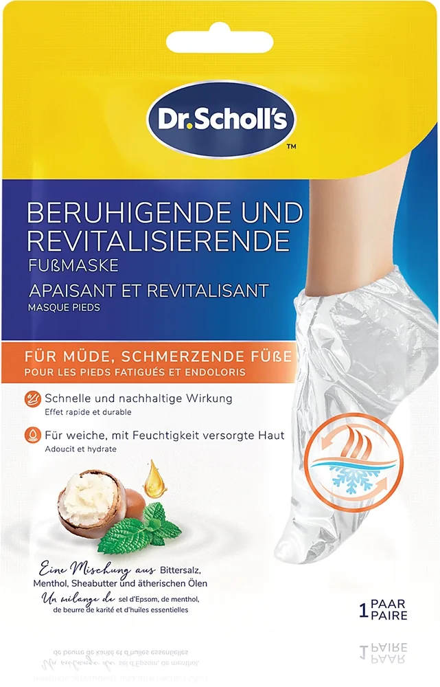 Scholl Pedimask™ Soothing & Revitalizing erfrischende und beruhigende Maske für erschöpfte Füße 1 Paar