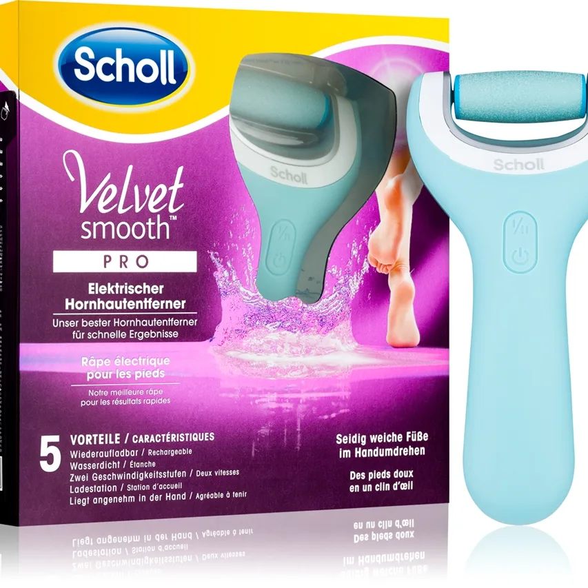 Scholl Velvet Smooth Pro sähkökäyttöinen jalkaraspi vedenkestävä 1 kpl